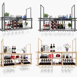 现代酒架3D模型下载